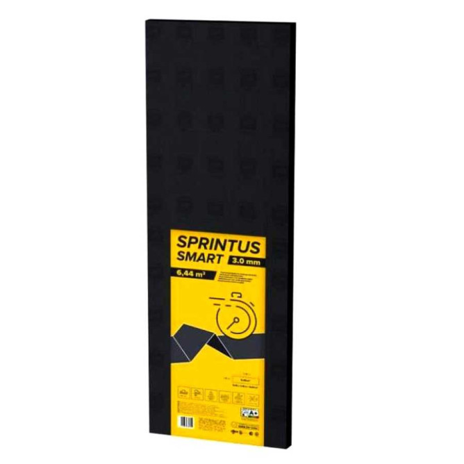 Подложка изоляционная 3 мм Sprintus (Спринтус) XPS 3мм 1,18х5,46 гармошка 6,44 м2