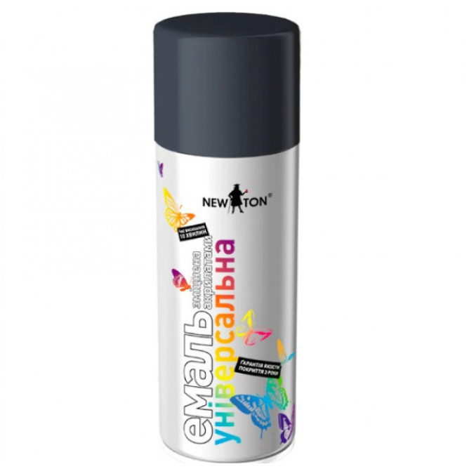 Емаль аерозольна New Ton універсальна 7016 антрацит матовий 400 мл