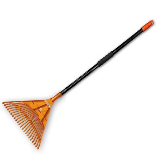 Грабли веерные 22 зубца с металлическим древком, KT-CX22B-M