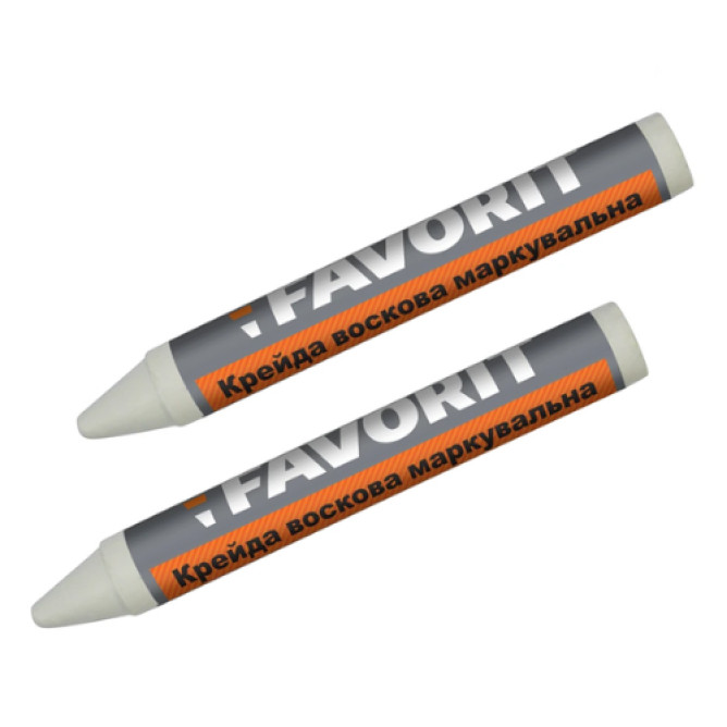 Мел маркировочный восковый белый Фаворит 04-340