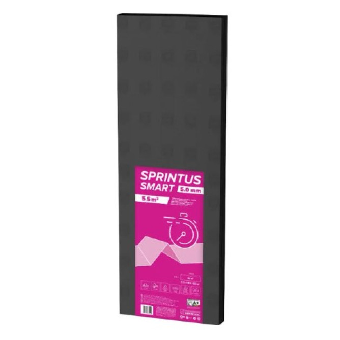 Подложка изоляционная 5 мм Sprintus (Спринтус) XPS 1,18х4,7 гармошка 5,5 м2