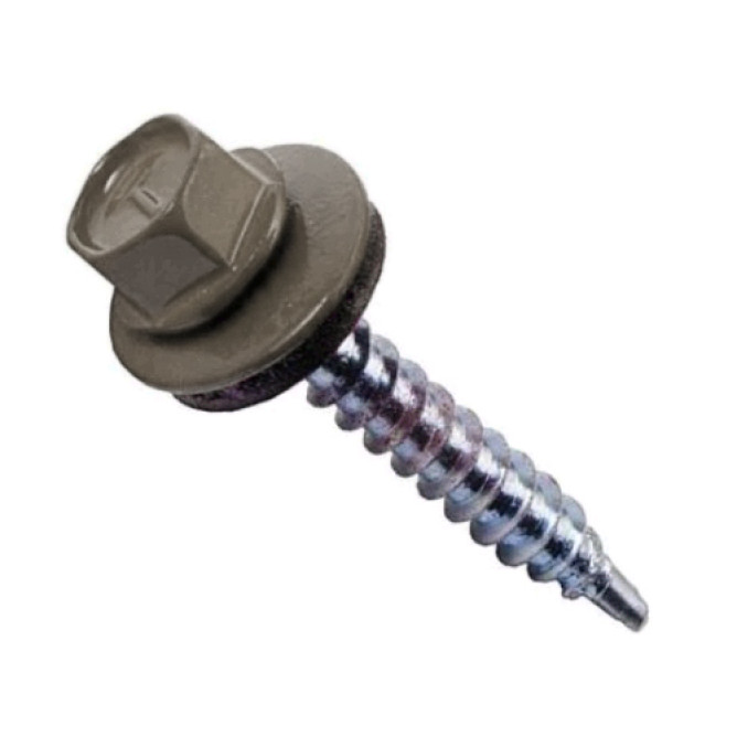 Саморіз покрівельний  4,8х35 темний графіт №7024 (250шт)