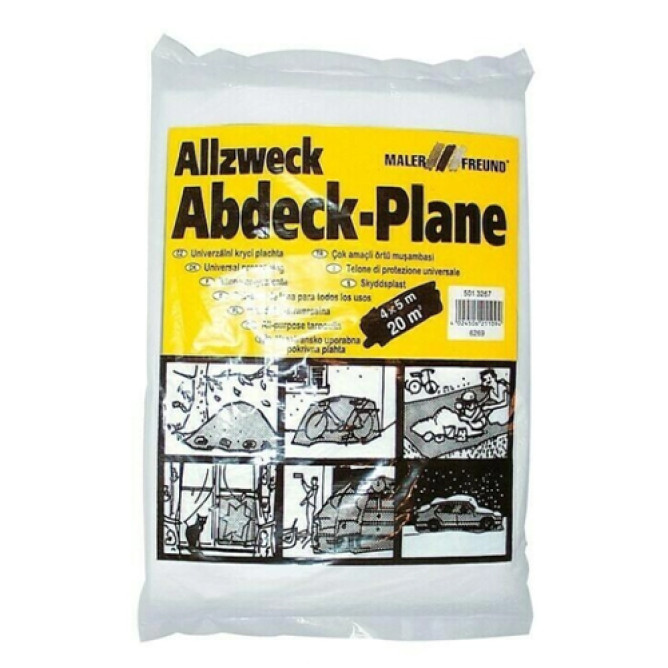 Пленка защитная  плотная 20мк, 4*5м