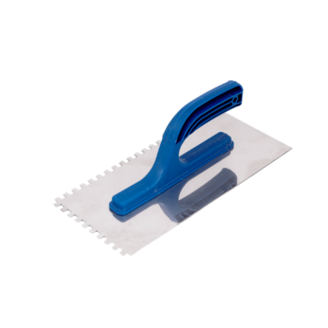 Гладилка з нержавіючої сталі 280 х130 мм зуб 8х8 мм