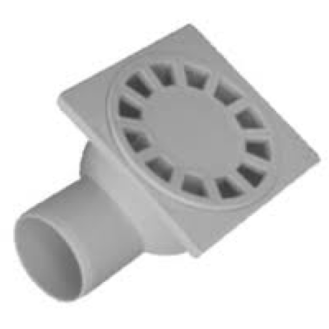 Трап для душа вертикальний 15х15х50 мм боковой