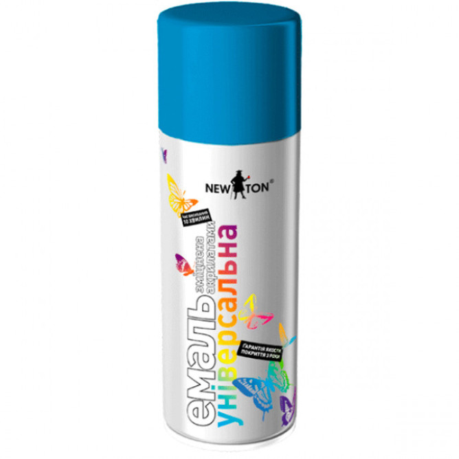 Емаль аерозольна New Ton універсальна 5015 блакитний глянець 400 мл