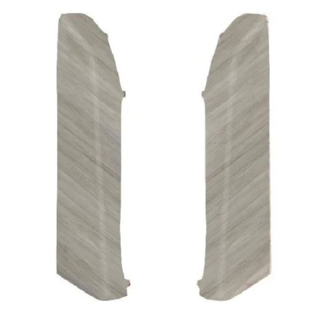 Заглушка плинтуса, правая, Дуб арктика 87, Тис