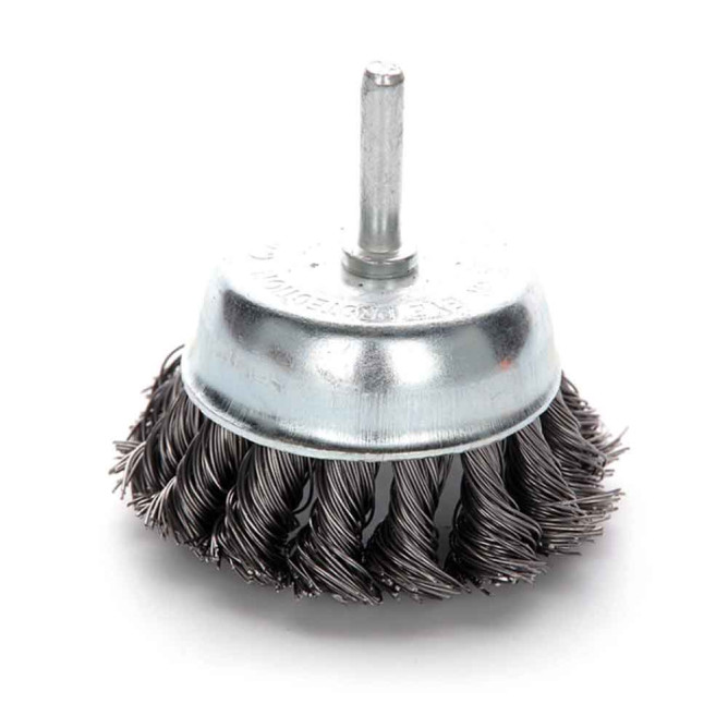Щетка чаша стальные витки 65мм (дрель) APRO 830408