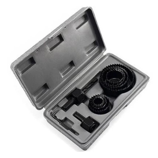 Набір кільцевих пив по дереву Yato d = 19-64 мм 2 хвостовика  11 шт 22570