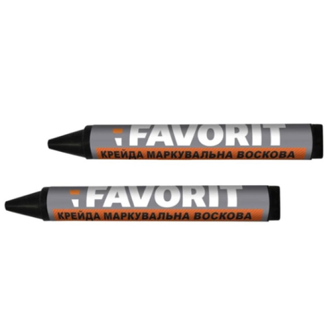 Мел маркировочный восковый черный Фаворит 04-341 
