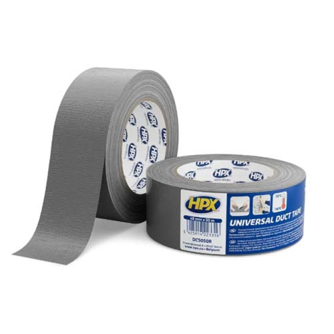 Стрічка армована одностороння Universal 48мм х 50м срібляста DC5050