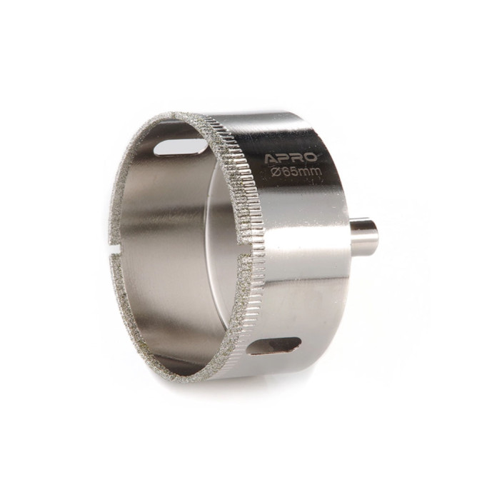 Свердло трубчасте з алмазним напиленням 65мм APRO 830335