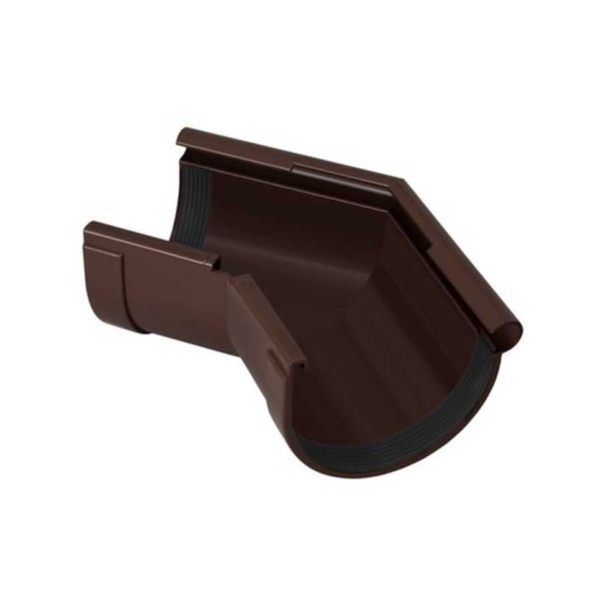 Кут ринви зовнішній 135° 130мм Rainway коричневий