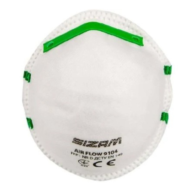 Респіратор SIZAM без клапана AIR FLOW  9104 FFP1 35000