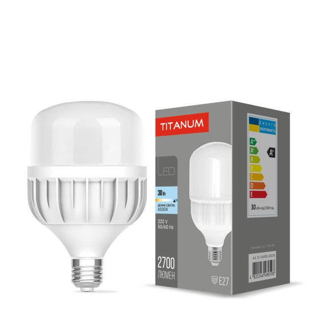 Лампа LED TITANUM A100 30W E27 6500К 26394