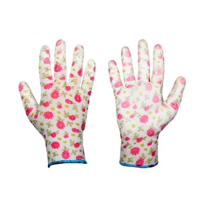 Рукавички Брадас RWPPR7 PURE PRETTY поліуретан 7р КВІТИ