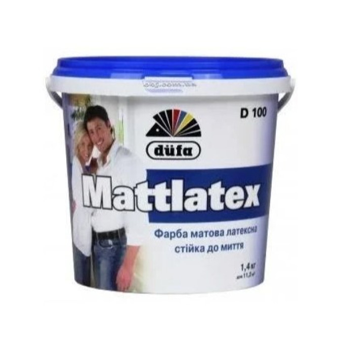 Фарба інтер'єрна латексна Dufa Mattlatex D100 (1,4 кг/1л)