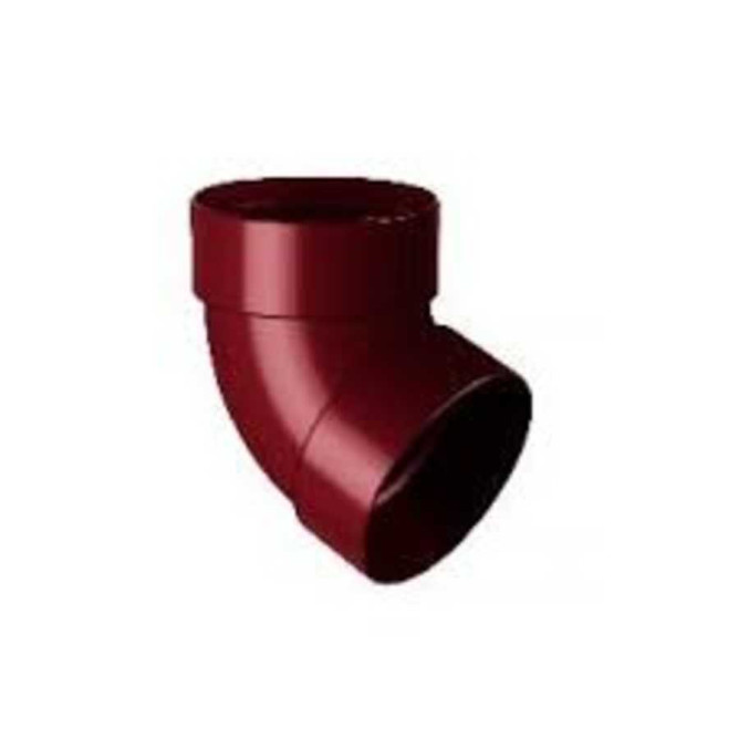 Відвід труби двомуфтовий 67° 100мм Rainway коричневий