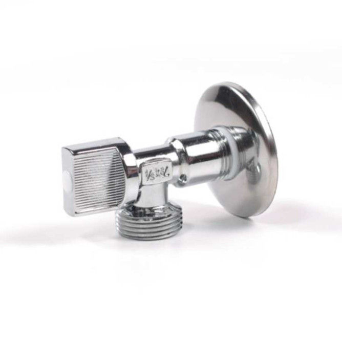 Кран угловой 1/2-3/4 д/стиральной машины 