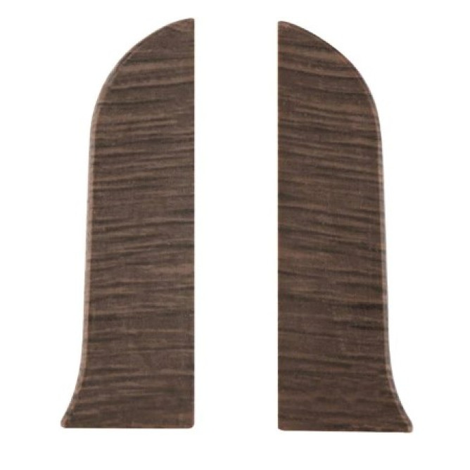 Заглушка плинтуса, правая, Венге черний 63, Тис