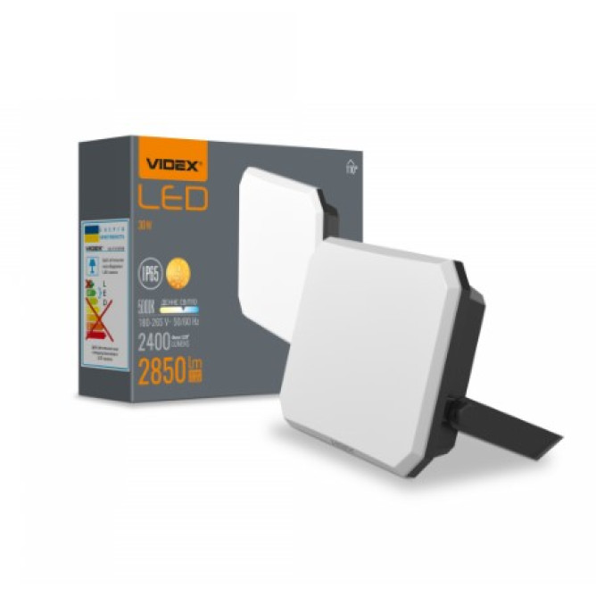 Прожектор Videx 30W 5000К VLE-F3-0305B ЧЕРНЫЙ 27714 