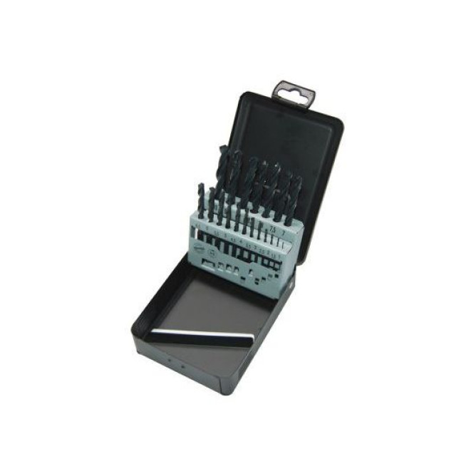 Набір свердл по металлу HSS-R 19 шт (1-10мм) DIN 338 MILWAUKEE 4932352468