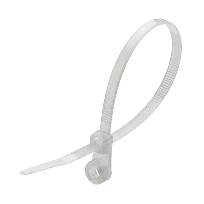 Кабельна стяжка з кільцем 200х5 мм, пачка 100 шт, Apro