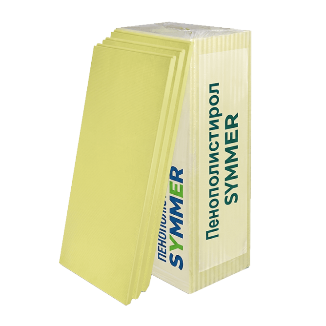Пенополистирол SYMMER желтый/голубой 1200*550*30мм (упаковка 14шт)