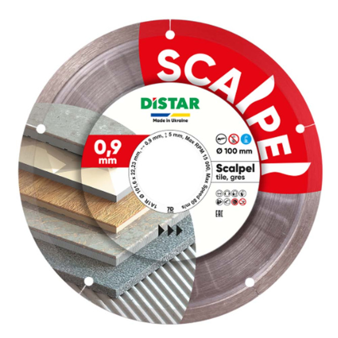 Круг алмазный отрезной 1A1R 100 Scalpel 11120158027