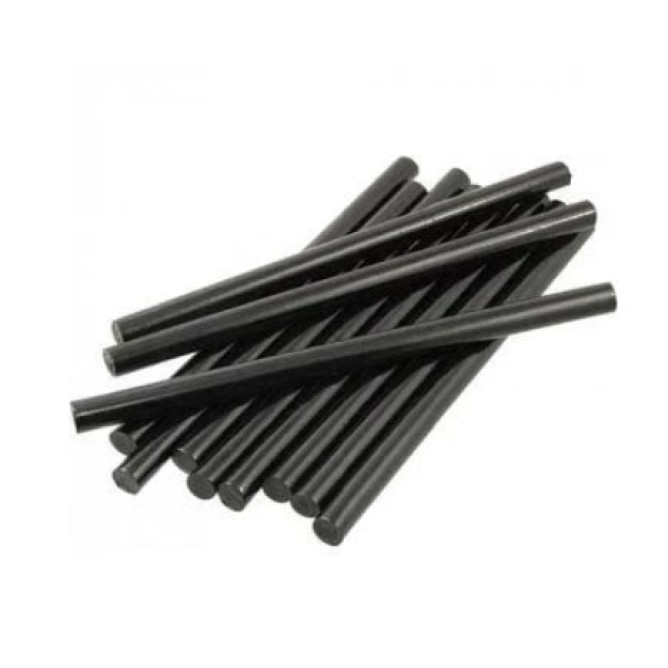 Клейові стрижні чорні d11мм, 250мм, 300г, 12шт Favorit 12-123