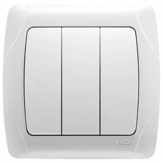 Выключатель на 3 клавиши внутренний VIKO Carmen 90561068