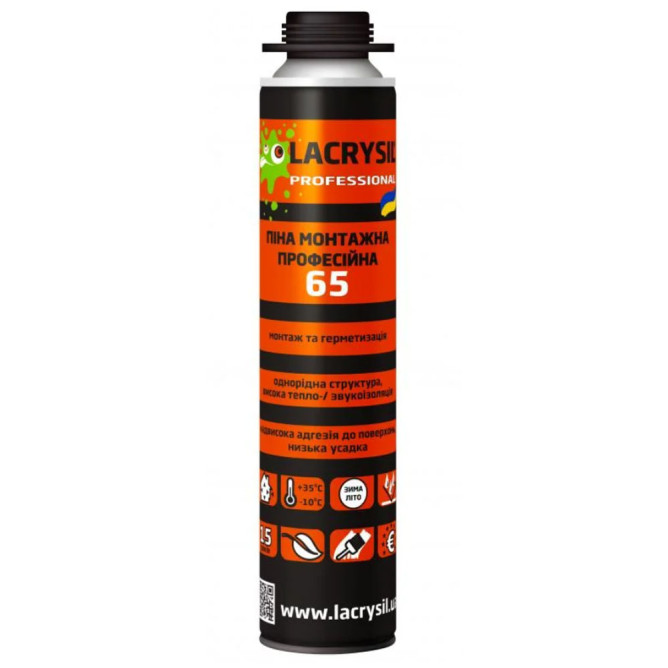 Піна монтажна професійна Lacrysil 65 800 мл