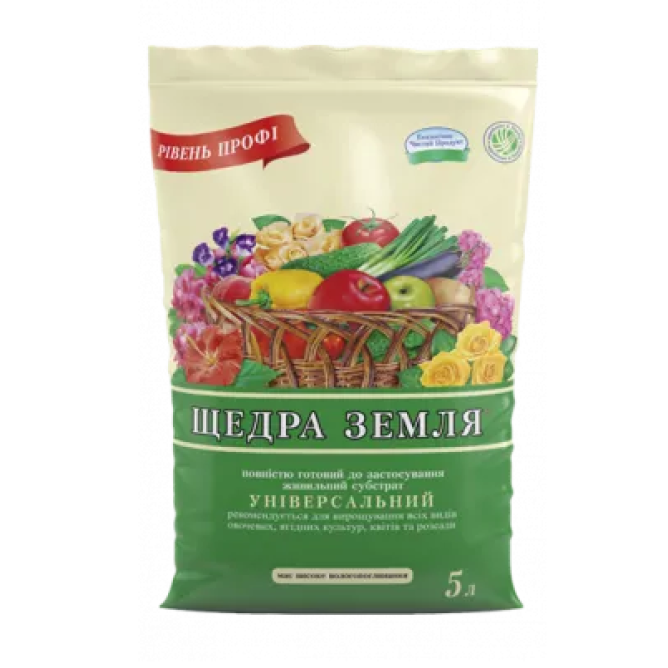 Субстрат Щедрая земля - 5л