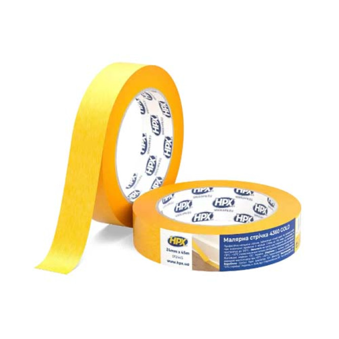 Малярна стрічка HPX4360 100С 36мм х 45м помаранчева EF3645