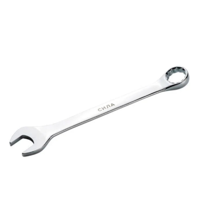 Ключ ріжково-накидний полірований CrV 10 мм СИЛА 201060
