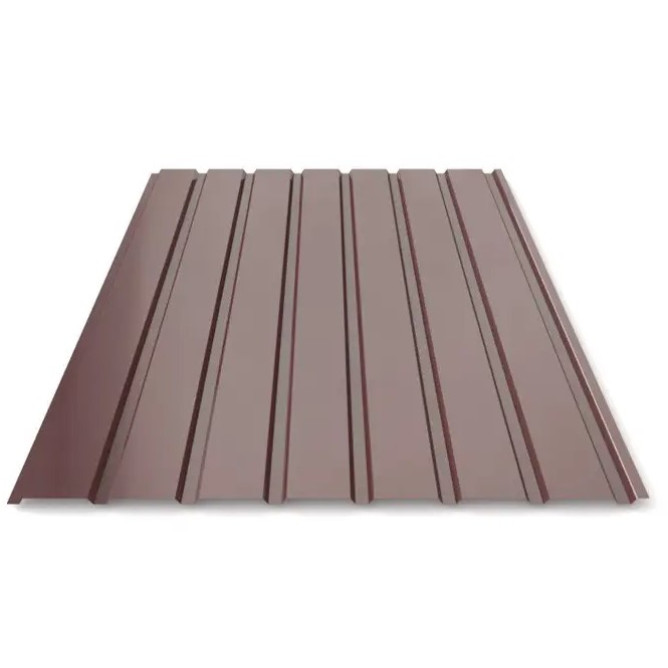 Профнастил ПС-10 (0,4мм) коричневий 8017 1,2(1,15)*2,0м