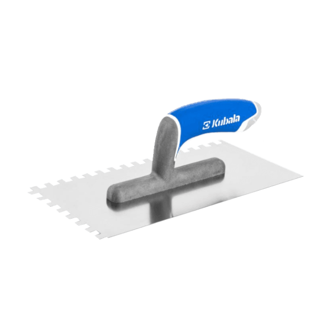 Гладилка зубчаста 130×270 мм, зубці 10×10 мм, нержавіюча сталь, G-24 Кубала (Kubala) 0264