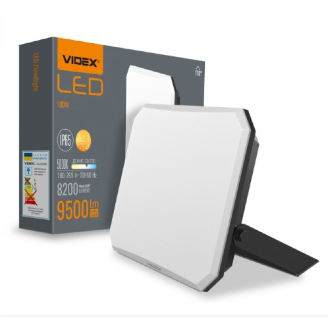 Прожектор Videx 100W 5000К VLE-F3-1005B ЧЕРНЫЙ 27716 