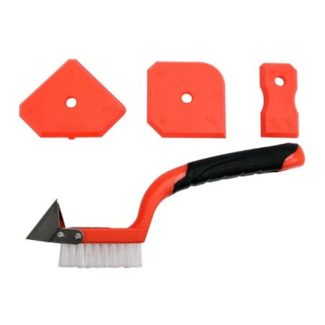 Шпатель для силикона и щетка, 4 ед. Yato Yt-52621