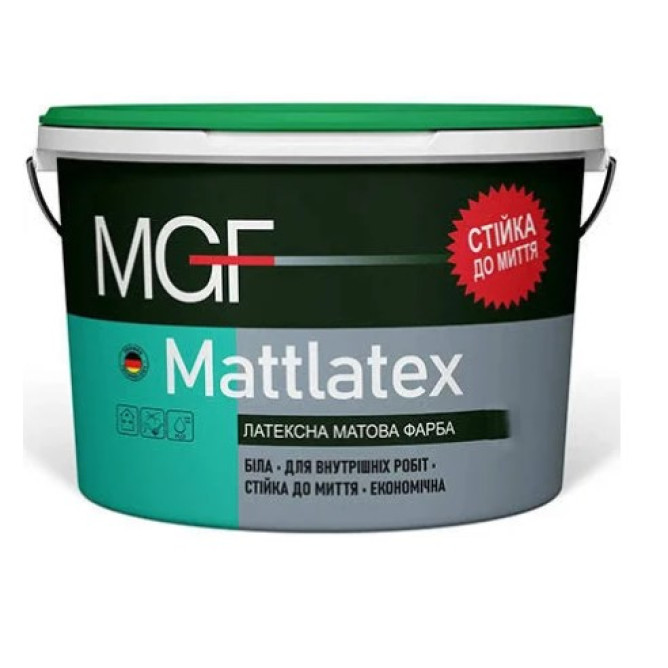 Фарба латексна MGF Mattlatex M100 (5л, 7кг)