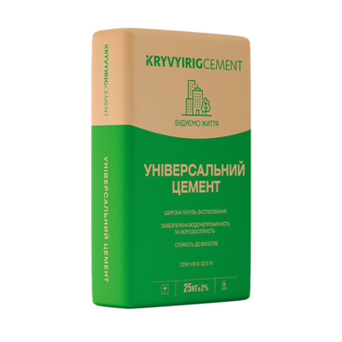 Цемент ПЦ-400 Кривой Рог-Завод (25 кг)