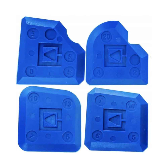 Набір силіконових скребків для швів Кубала (Kubala) 4 шт 1662