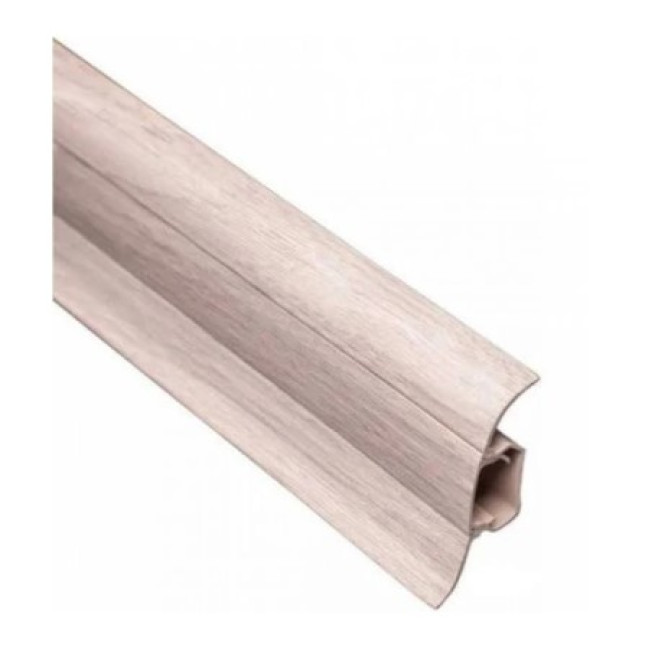 Плінтус із гумкою 2,5 м, білий дуб 14, Тіс