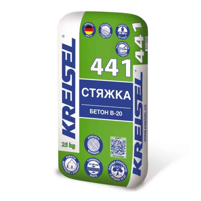Стяжка цементная ESTRICH-BETON В-20 441 (25 кг)