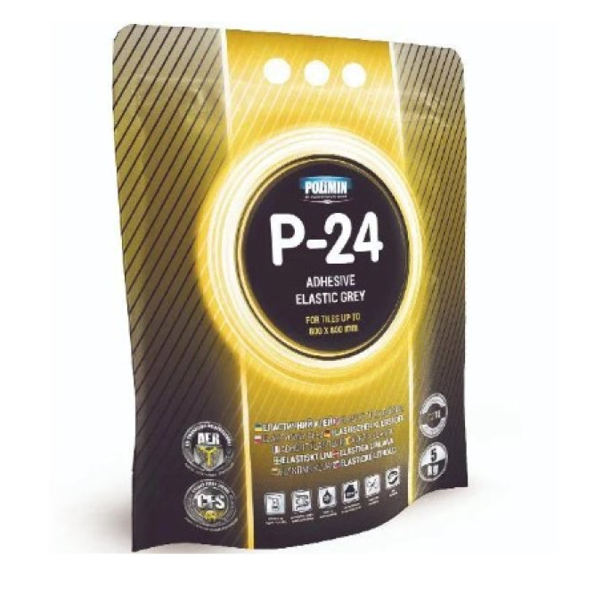 Клей для плитки з водонагріванням та електрообігрівом 1500*1000 Р-24 Polimin (Полімін)  5 кг