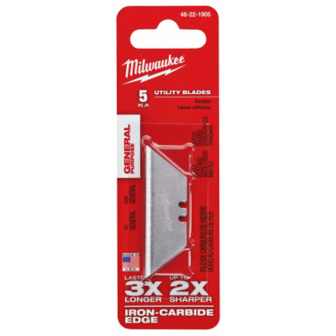 Леза трапецієподібні  (5 шт) MILWAUKEE 48221905 