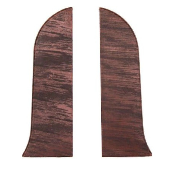 Заглушка плинтуса, правая, Палисандр 17, Тис