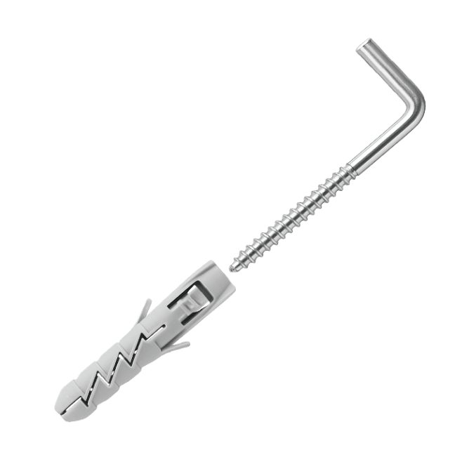 Дюбель з L-подібним гачком 10к/6х60 мм Koelner FIX-10K