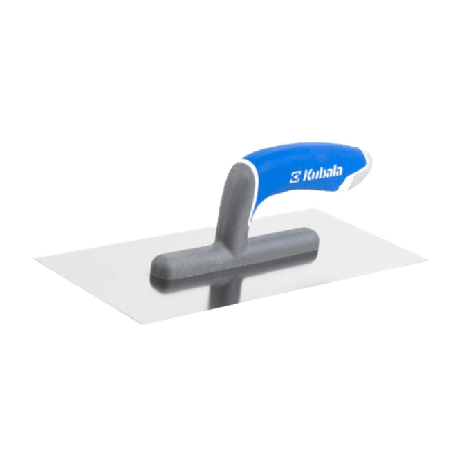 Гладилка гладка 130×270 мм, нержавіюча сталь, дерев'яна ручка G-11 Кубала (Kubala) 0260