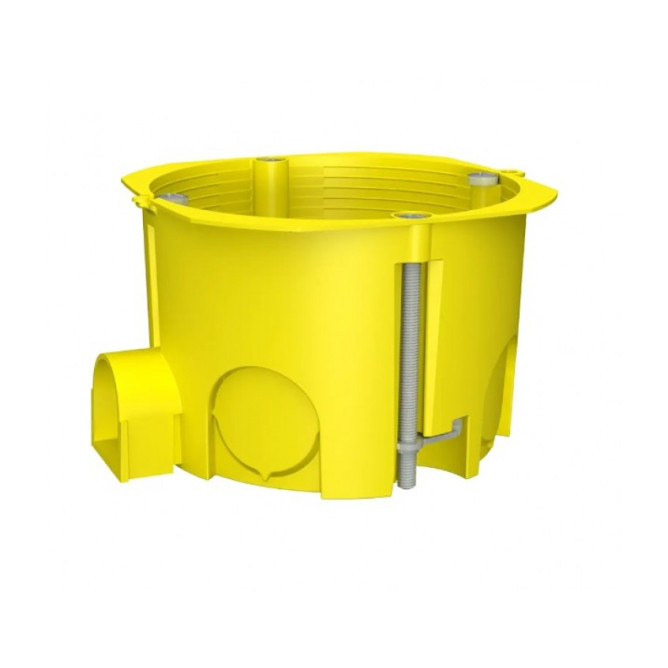 Установча коробка 65*45мм ГКЛ універсал. ПЛАНК PLK4002400 НАБІРНА жовта